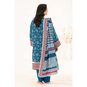 Ensemble de costume Khaddar imprimé 3 pièces pour femmes avec dupatta K-52110 - Product Image 1