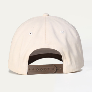 Casquette de baseball en coton à 5 panneaux de style A-Frame personnalisé de haute qualité en daim bicolore sportif avec motif de points de logo de broderie en relief 3D - Product Image 5
