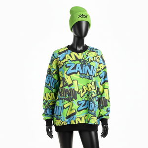 Sweat-shirt oversize pour femme, en polaire polyester premium 280 GSM, doux, chaud, impression par sublimation, logo personnalisé, sweat-shirts respirants pour femme - Product Image 4