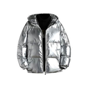 High Quality Reflective Bubble <b>Jacket</b> Waterproof Plain Custom Logo Printed <b>Jacket</b> for <b>Men</b> - Product Image 5