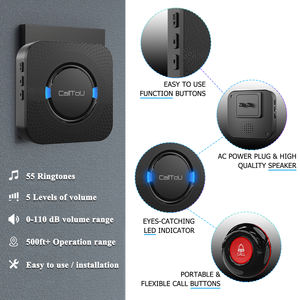 Daytech Alert Button für Senioren/ältere Menschen/Patienten SOS-Alarm Wasserdichte drahtlose Pflegekraft Calling Mini-Pflegekraft-Pager - Product Image 2