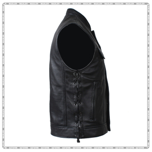 Chaleco de cuero personalizado para hombre, certificado CE, ropa de motorista duradera para motociclismo, ropa deportiva de talla grande, equipo de protección - Product Image 3
