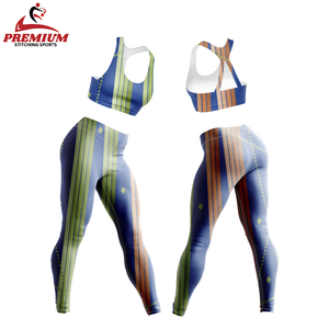 Women's Customizable Sublimated Workout <b>Yoga</b> <b>Set</b> Quick Drying Breathable Fitness Gear - Product Image 1