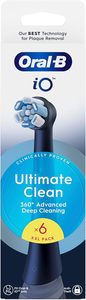 Cabezales Originales Oral-B iO Series Ultimate Clean Negros, Filamentos Cruzados, 6 Unidades - Product Image 6