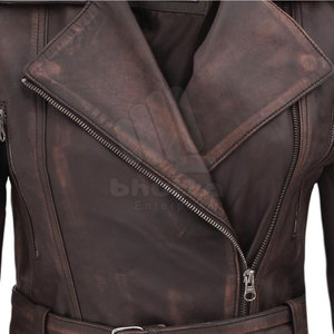Veste en cuir pour femme, résistante au vent, respirante, écologique, de haute qualité, personnalisable, meilleur design, ventes chaudes - Product Image 4