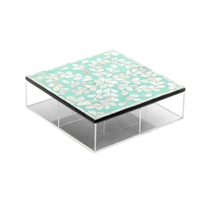 Impresionante caja de chocolate acrílico de color con tapa de fregona, caja de dulces, caja de frutas secas, perfecta para Decoración de mesa de comedor de Ramadán de Vietnam - Product Image 5