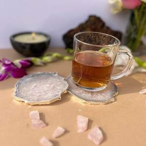 ที่รองแก้วเรซิ่นตกแต่ง คุณภาพสูง ผิวเรียบ สไตล์โบฮีเมียน น้ำหนักเบา สำหรับห้องนั่งเล่น โต๊ะอาหาร โต๊ะรับแขก - Product Image 1