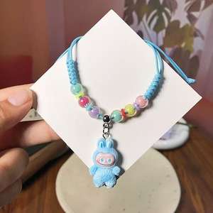 Nueva pulsera duradera tejida a mano para niños DIY ajustable dulce estilo lindo cordón hecho a mano tejido producto terminado al por mayor - Product Image 6