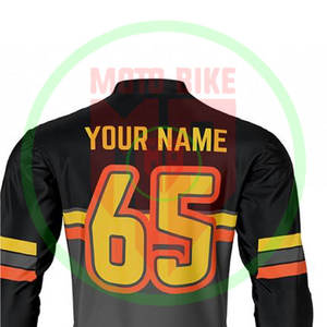 Prix de gros Maillot de motocross pour hommes Manches longues 100% polyester Séchage rapide Respirant Chemises de motocross - Product Image 5