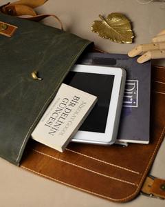 Mochila de Lona y Cuero Premium, Suave, Ecológica, Elegante, para Viajes, Trabajo, Escuela, Senderismo, Unisex, Duradera, con Múltiples Bolsillos, CBP-0130 - Product Image 6