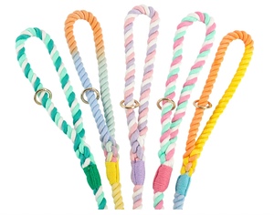 Wholesale <b>Pet</b> Supplies Accessory Customized Colored Cotton Rope Handmade Dog <b>Leash</b> <b>Pet</b> <b>Leash</b> Set - Product Image 6