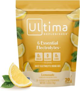 Ultima Replenisher Daily <b>Electrolyte</b> <b>Powder</b> – Lemonade, 20 Stick packs - Product Image 4