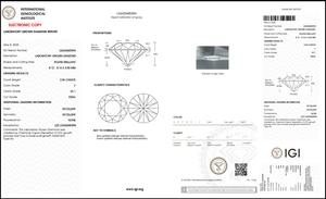 VS1สี F ความชัดเจนขนาด2.06 CT ขัด labgrown เพชรรูปทรงกลม HPHT-CVD เพชรหลวมเครื่องประดับเพชร - Product Image 5