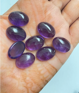 พลอยอเมทิสต์สีม่วงธรรมชาติอัญมณีหลวมเกรดเอเมทิสต์ควอตซ์เจียระไนแบบหลวมสำหรับเครื่องประดับ - Product Image 5