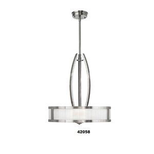 Lampe suspendue en nickel de conception simpliste idéale pour la maison chambre à coucher cuisine salon bureau salle à manger et décor - Product Image 2