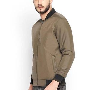 Chaqueta Bomber Casual de Otoño para Hombre Hosten Greek Enterprises, Corte Ajustado, Color Sólido, 100% Poliéster, Impermeable, Cortavientos, Cierre de Cremallera Frontal - Product Image 2