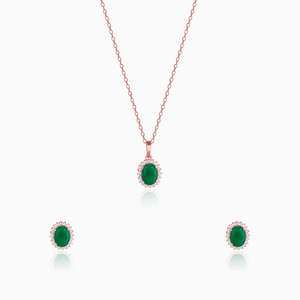 Evergreen Halo Set en colgantes y dijes finos de oro rosa - Product Image 3
