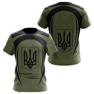 <span class=keywords><strong>T-Shirt</strong></span> de camouflage unisexe imprimé en 3D Style Hip Hop <span class=keywords><strong>T-Shirt</strong></span> d'entraînement en tissu tricoté à manches courtes avec motif camouflage tactique Hommes Femmes - Product Image 3