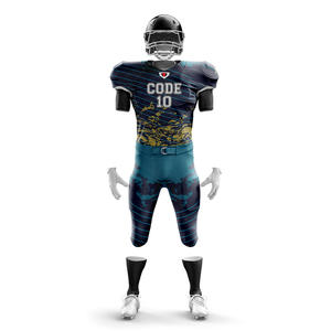 2025 uniforme de fútbol americano juvenil transpirable 100% poliéster manga corta conjuntos de uniformes de talla grande - Product Image 2