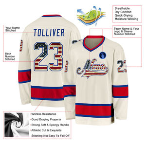 Uniforme de Hockey sobre Hielo Personalizado por Sublimación, Secado Rápido, Transpirable, de Poliéster Resistente, Ropa Deportiva para Equipos, Servicio OEM, Conjuntos 2025 - Product Image 3