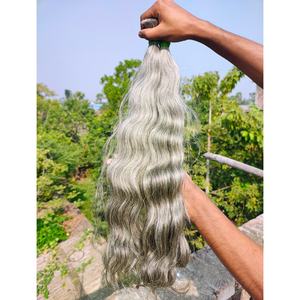 Cheveux humains vierges de qualité supérieure 100% blonds pour extensions Longue durée et faciles à coiffer Emballage en vrac - Product Image 1