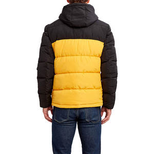 Chaqueta de invierno informal para hombre con cuello levantado abotonado Puffer al aire libre de moda en longitud larga - Product Image 2