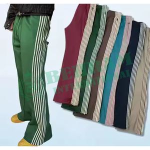 Custom Men's Oversized Baggy Straight Leg <b>Flared</b> <b>Sweatpants</b> Light Wash Side Striped Outdoor Casual 100% cotton - Product Image 6