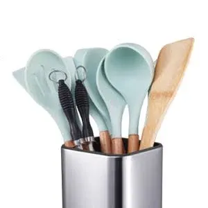 Porte-ustensiles en métal de grande capacité au design moderne pour la maison et le restaurant Organisateur d'outils du fournisseur indien pour l'exportation en vrac - Product Image 6