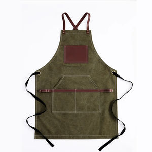 Customised Personalized Black Genuine <b>Leather</b> <b>Apron</b> Grill Kitchen <b>Apron</b> With Single <b>Apron</b> for Cooks Bartender Barista Chef Gift - Product Image 4