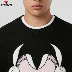 Cuello redondo personalizado de alta calidad para entrenamiento de invierno bordado impreso digital al por mayor para ejercicio - Product Image 6