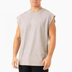 Débardeur de sport pour homme de haute qualité en gros, débardeur sans manches en coton 100%, débardeur surdimensionné en tricot coupé - Product Image 3
