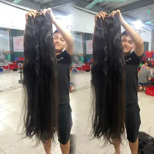 Top 1 Wholesale Raw Hair Bundles Unprocessed 50" Up To 100% Human Hair From Vietnamese Mountain Women