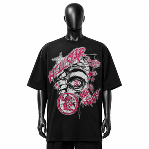 Camiseta Gráfica Oversize de Algodón Premium para Hombre, Estilo Urbano, Personalizable - Product Image 1