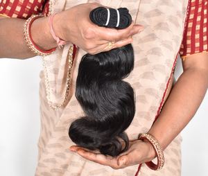 100% fournisseurs et exportateurs bon marché de produit Bundle Bodywave Hair doux et soyeux remy extension humaine indienne disponible à la vente - Product Image 4