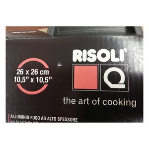 Teflon Titanium Grill <b>Pan</b> 26x26Cm Induction Black With Soft Folding <b>Handle</b> - Product Image 2
