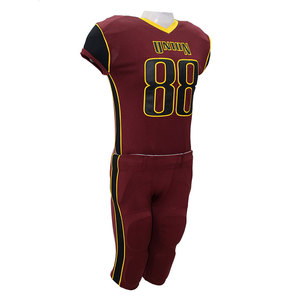 Nouvel ensemble d'uniformes de football américain en deux pièces fortement extensibles de B2B pour le jeu et l'entraînement - Product Image 4