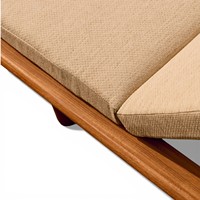 Chaise longue de plage en bois de luxe pour l'extérieur avec dossier réglable, résistante aux intempéries, pour les hôtels, les piscines et les complexes hôteliers