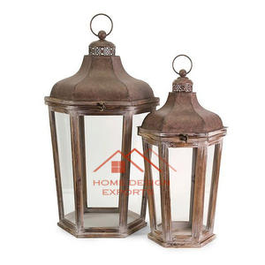 Portavelas de madera Acacia Linternas colgantes Fabricante Linterna de madera de alta calidad para Navidad y decoración del hogar - Product Image 5