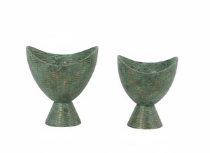 Bol en chocolat et caramel, vaisselle de cuisine, décoration d'intérieur, dernier bol tendance pour servir avec des poignées modernes et texturées - Product Image 3