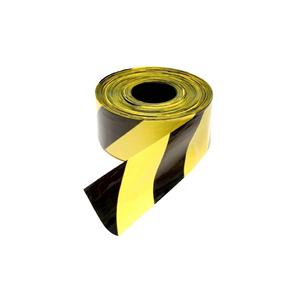 Cinta de Seguridad de Alta Visibilidad Versátil, Amarillo-Negro, 500 M, para Zonas de Construcción y Obras Viales, EMS001 - Product Image 1