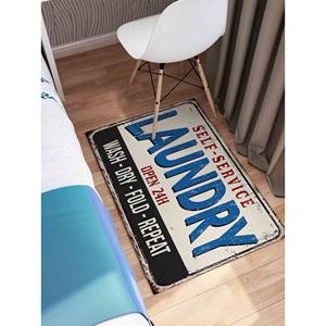 Tapis imprimé chic, fin, moderne, lavable en machine, pour cuisine et buanderie, tapis en chenille - Product Image 5