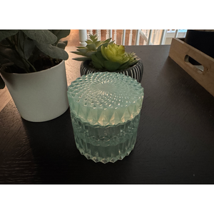 Barattolo di vetro di conservazione in resina epossidica con coperchio per l'organizzazione e la conservazione - Product Image 1