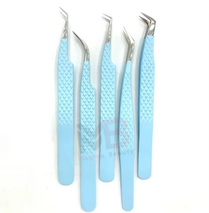 แหนบต่อขนตาสแตนเลสแบบปรับแต่งได้ แบรนด์ส่วนตัว สำหรับสุภาพสตรี แบบตรง 90 องศา - Product Image 3