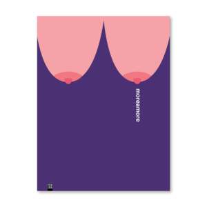Impresión Artística Minimalista More Amore, Diseño Elegante de Naturaleza Muerta con Formas Femeninas - Product Image 3