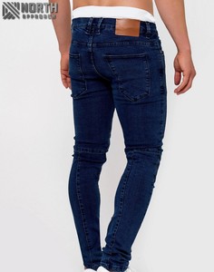 Pantalones vaqueros elásticos de corte clásico para hombre, vaqueros de primavera ligeros de secado rápido de alta calidad, cómodos, duraderos y elegantes disponibles - Product Image 2