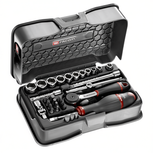 Jeu de douilles et embouts Facom 31 pièces 1/4'' à 6 pans - Product Image 2