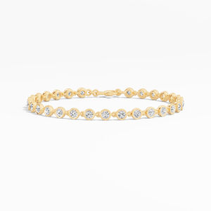 Women's 3.04 Ct round Lab Grown Diamond <b>Bracelet</b> in 14K & 18K Gold New <b>Trendy</b> Fashion Jewelry Wholesale - Product Image 1