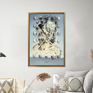 Galatea of the Spheres <b>Canvas</b> Print - Modern Surrealist Decor,Gold <b>Framed</b> - Product Image 1