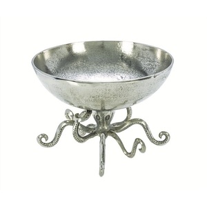 Cuencos de Metal decorativos chapados en plata, bocadillos de ensalada de frutas multiusos para el hogar, restaurantes, fiestas, utilizados para almacenamiento de ensaladas de frutas - Product Image 1