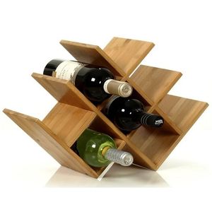 Brown Solid Wood Wine Bottle Storage Rack Holder for <b>Kitchen</b> Home Decoration Dining <b>Table</b> champagne Wine Display Rack Holder bar - Product Image 6